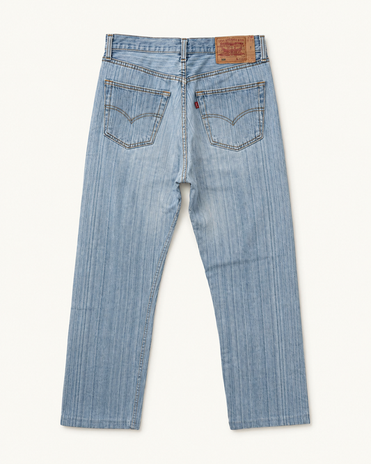 Vintage Levi's 501 | Stripy Light Wash | W33 L36