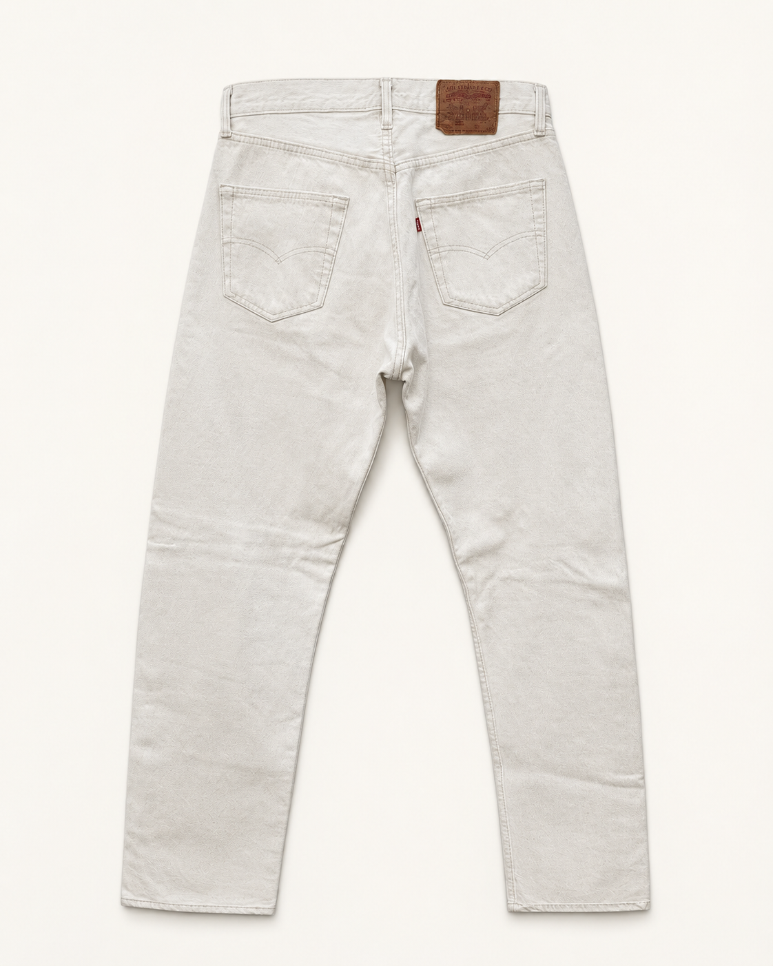 Vintage Levi's 501 | White with Brown Stitching | W34 L36