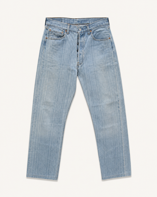 Vintage Levi's 501 | Stripy Light Wash | W33 L36